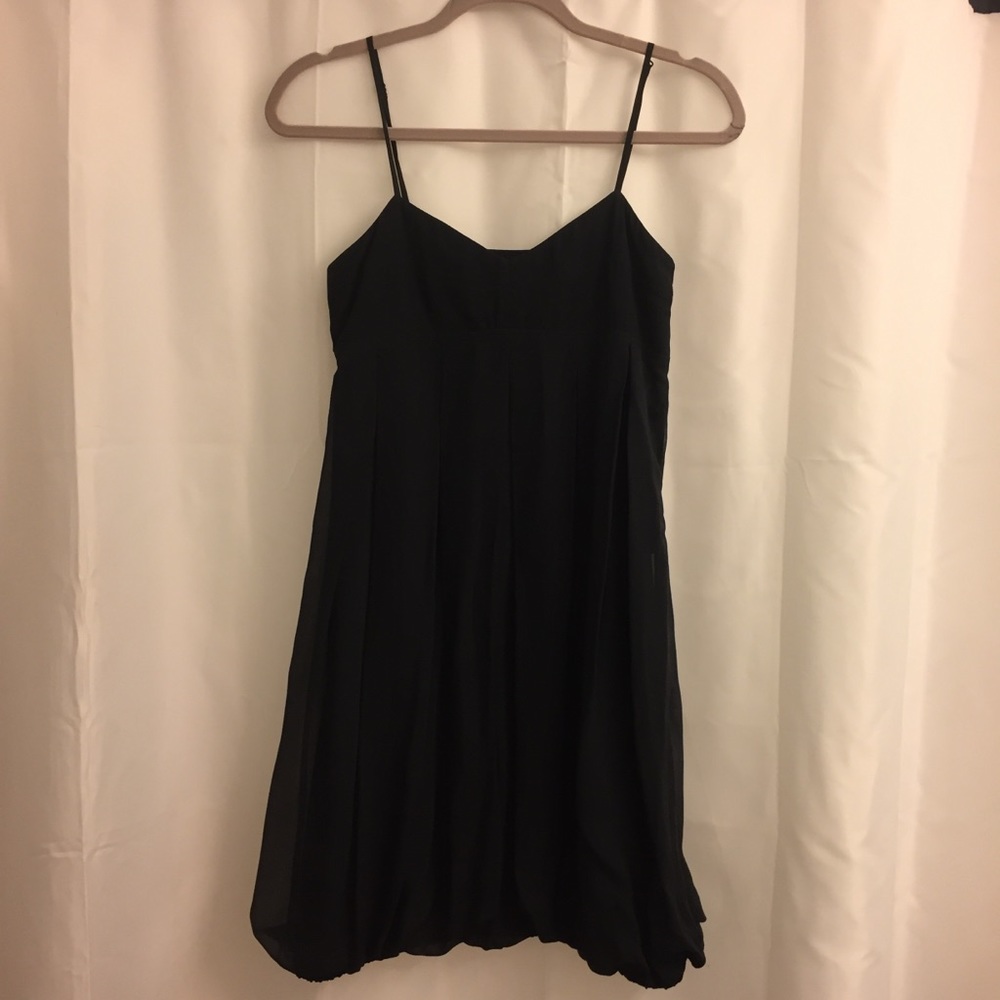 EUC CLUB MONACO LBD Black Spaghetti Strap Dress
